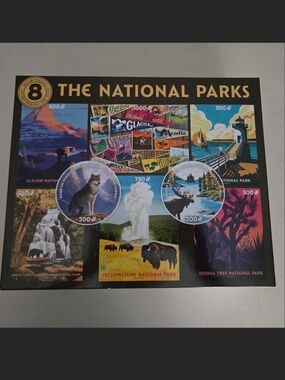 The National Parks Puzzle Collection - Black & Multicolor